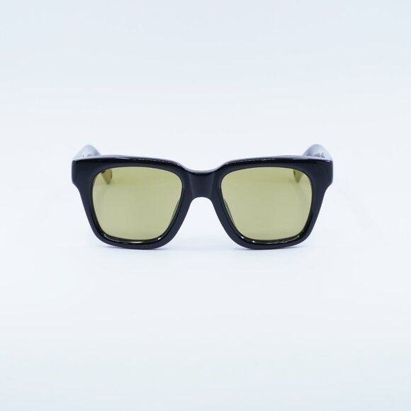 Jacquemus CARINO JAC/20 C1 Sunglasses Black Square Frame, Green Lenses - Picture 4 of 11